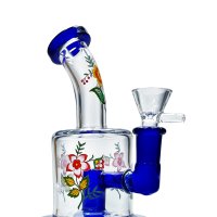 Flora  Mini  Glass  Percolator  Bong